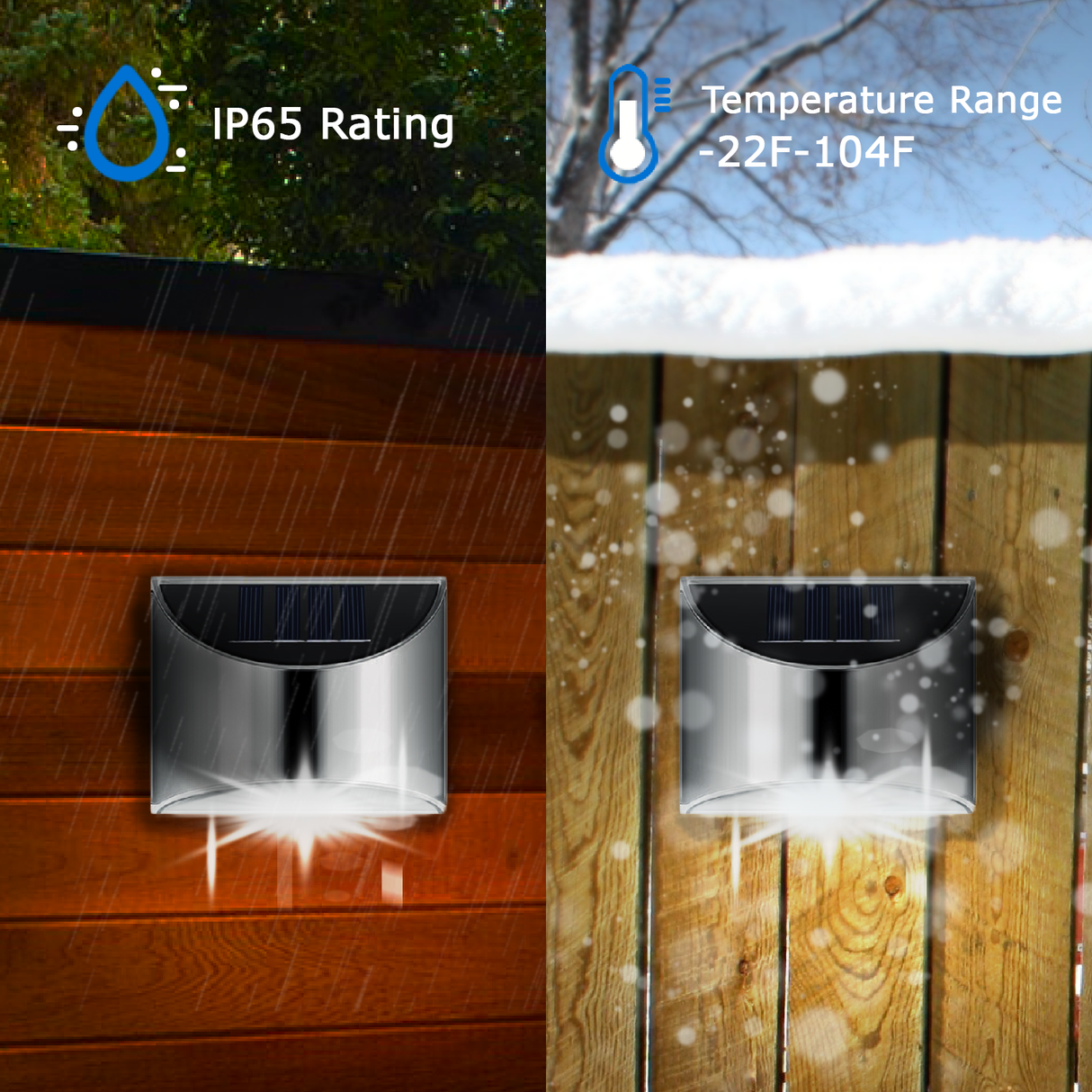 SolaraNova Solar LED Außenleuchte | Solarbetrieben | Warmweißes Licht | Gartenbeleuchtung für Terrasse & Balkon