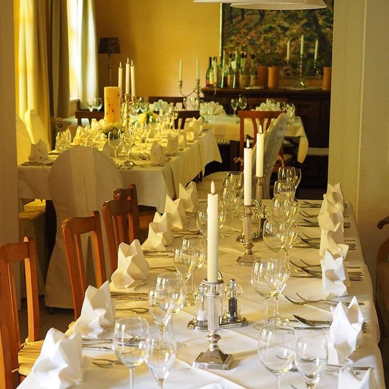 FlareFlick Flammenlose Stabkerzen | LED Flackerlicht | Mit Fernbedienung | Elegante Dekoration für Zuhause