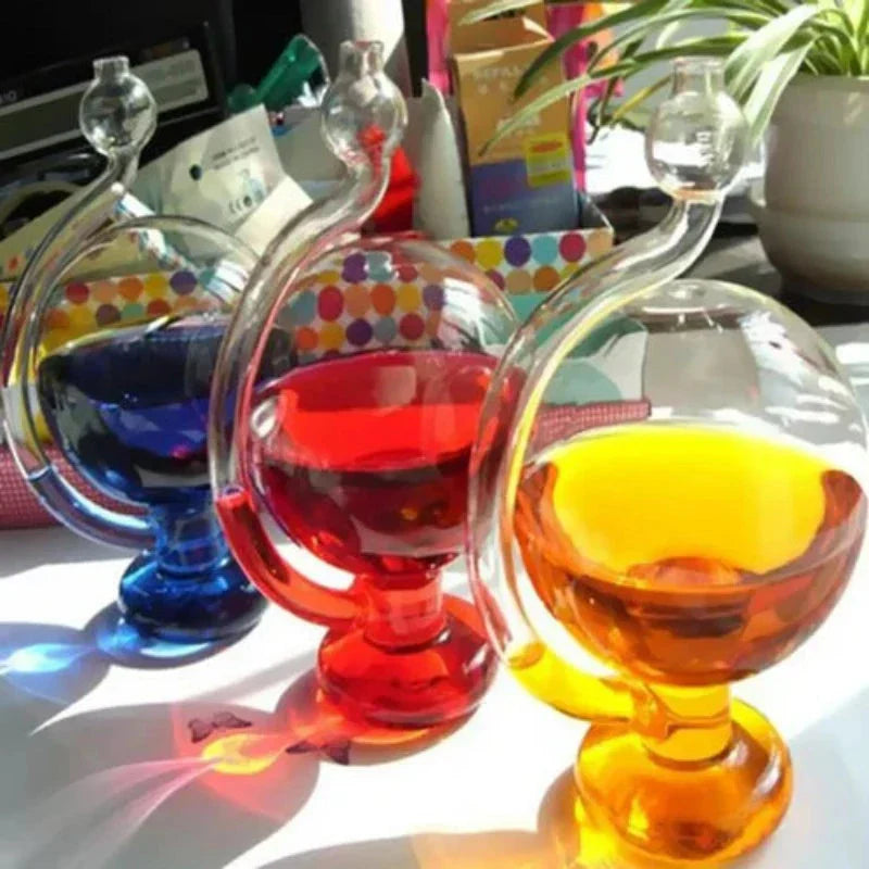 ClimaCrystal Glas Wettervorhersage Barometer | Stilvolle Wetterstation | Dekoration für Zuhause & Büro