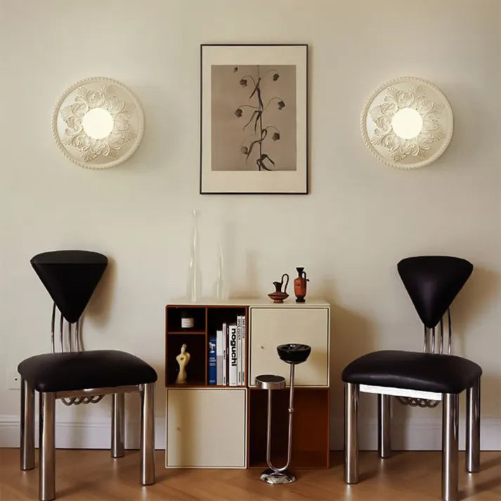 Resiluxe Moderne Wandleuchte Milchkaffee aus Kunstharz | Zeitloses Design | Perfekte Beleuchtung für Zuhause