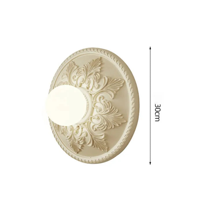 Resiluxe Moderne Wandleuchte Milchkaffee aus Kunstharz | Zeitloses Design | Perfekte Beleuchtung für Zuhause