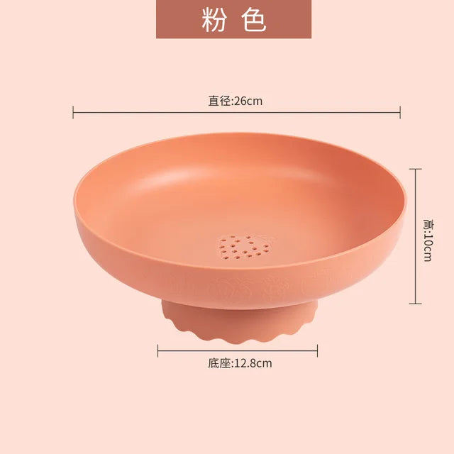 FruitFlow Moderne Obstschale mit Abtropffunktion | Dekorative Küchen-Deko & Tischmittelpunkt | Praktisch & Stilvoll