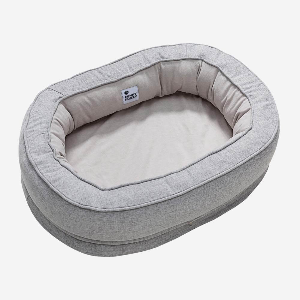 SnuggleNest Orthopädisches Hundebett | Bequemer Donut-Stil | Flauschiges Design für besten Komfort
