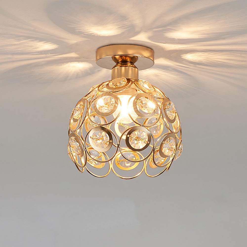 OrnaLux Goldene Luxus Ball Deckenleuchte | Exklusive LED-Beleuchtung | Modern | Elegante Flurbeleuchtung