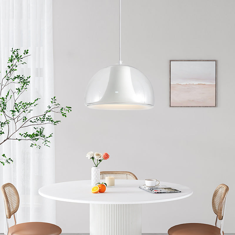 Glasya Halbkreisförmige Quallen Glas Pendelleuchte | Elegante Beleuchtung | Modernes Design | Deko für Zuhause