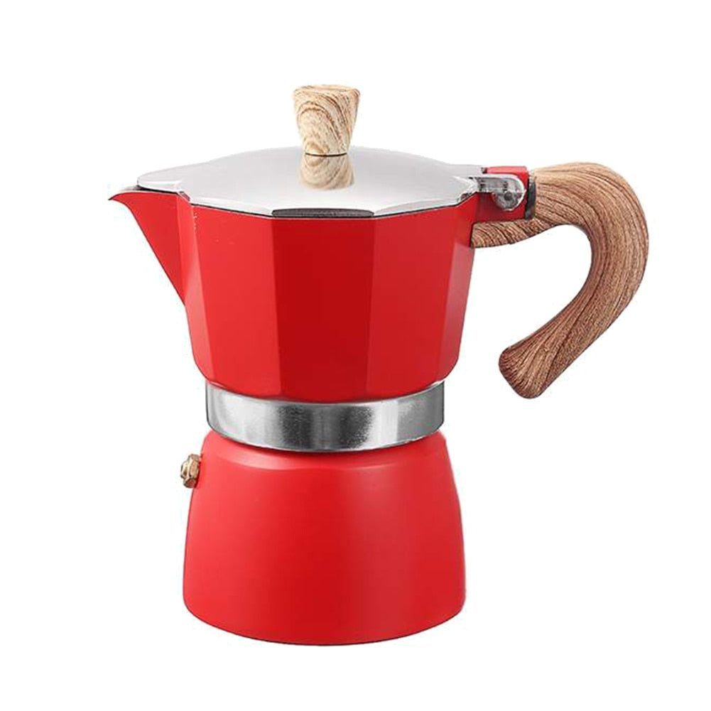 CaffeFiore Espresso Pot | Klassische italienische Espressokanne | Perfekt für Zuhause und Büro