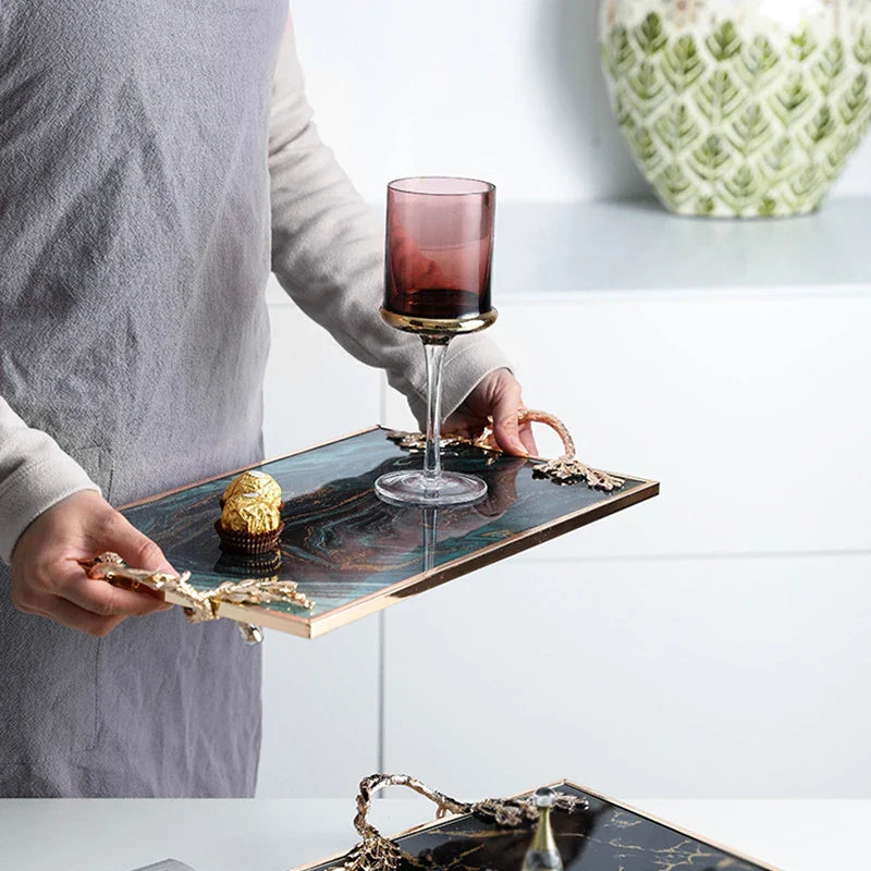 StellaNova Nebula Tablett | Elegantes Universum-Design | Stilvolles Deko-Accessoire