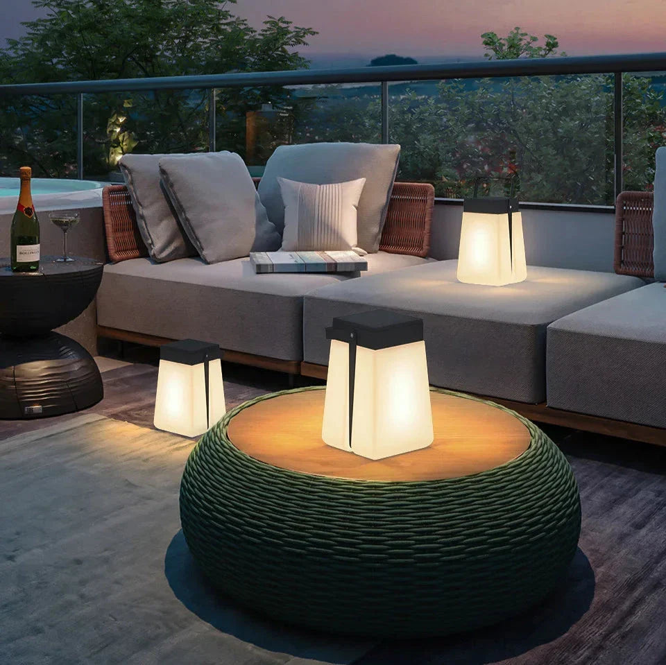 SunLumina Solar Laterne | Kabellose Solarlaterne | Wetterfest | Garten- und Terrassenbeleuchtung | Nachhaltige Energie