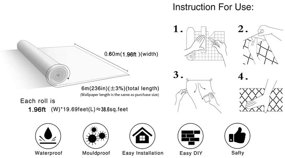 ProtectEase Selbstklebende Schutzfolie | Dekorfolie & Oberflächenschutz | Wasserfest & Abwaschbar | DIY Folie für Möbel & Wände