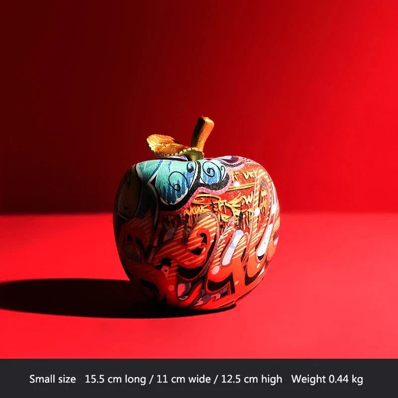 GraffiPup Graffiti Hundeskulptur | Moderne Dekofigur | Bunter Dackel im Nordic Stil | Tischdekoration für Zuhause & Büro