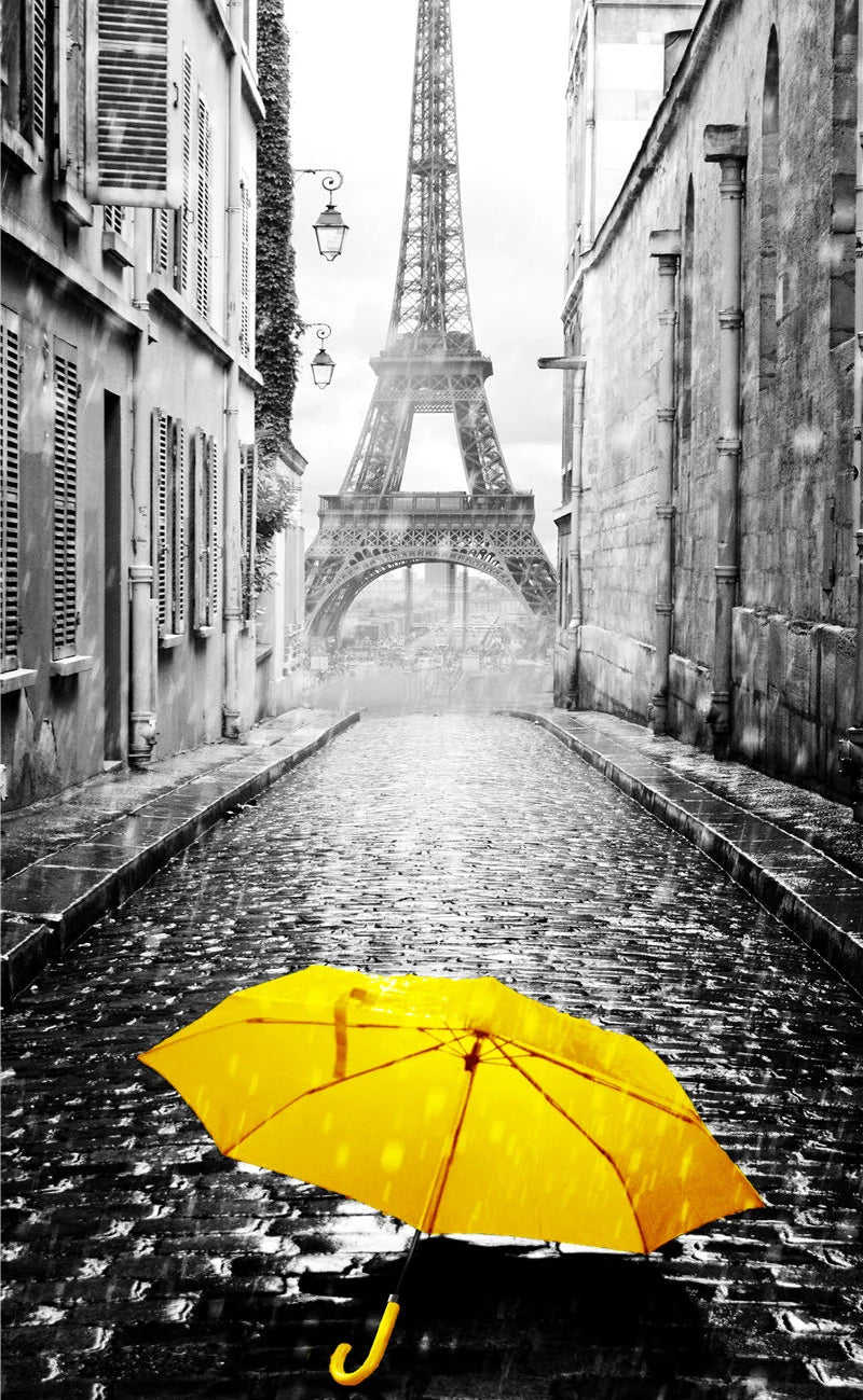 EuroVista Vintage Stadtbild Wandkunst | Europäische Stadtansichten | Klassische Deko | Leinwanddruck