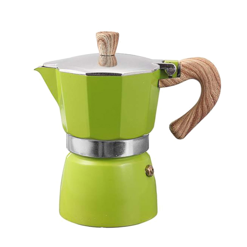 CaffeFiore Espresso Pot | Klassische italienische Espressokanne | Perfekt für Zuhause und Büro