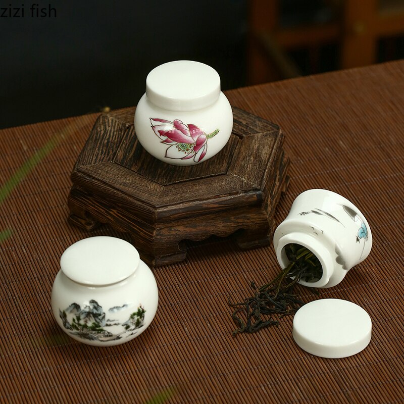 TeaVault Weiße Keramik Teedose | Feuchtigkeitsbeständiger Aufbewahrungsbehälter für Tee, Kaffee & Bonbons | Versiegelte Keramikdose für Küche & Zuhause