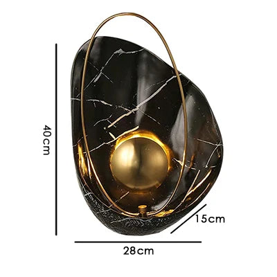 MarbelleGlow Marmor-Wandleuchte | Modernes Design | LED Beleuchtung | Dekorative Wandlampe