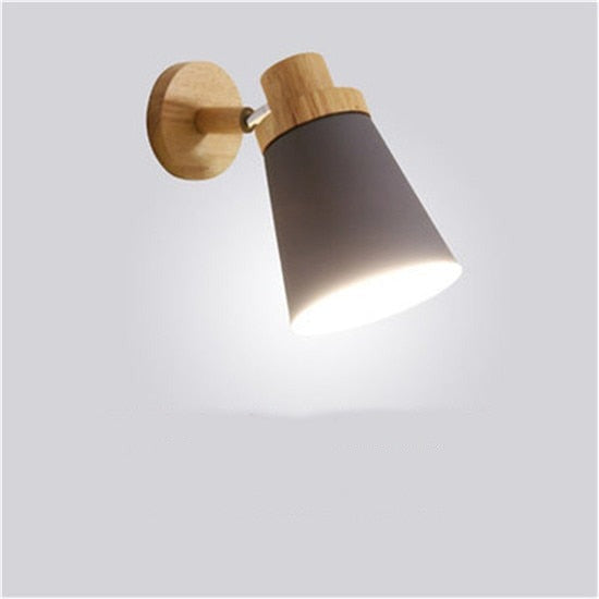 GlowWood Moderne LED-Holz Schlafzimmer Wandlampe | Minimalistisches Design | Warmweißes Licht | Energieeffizient
