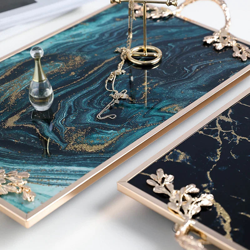 StellaNova Nebula Tablett | Elegantes Universum-Design | Stilvolles Deko-Accessoire