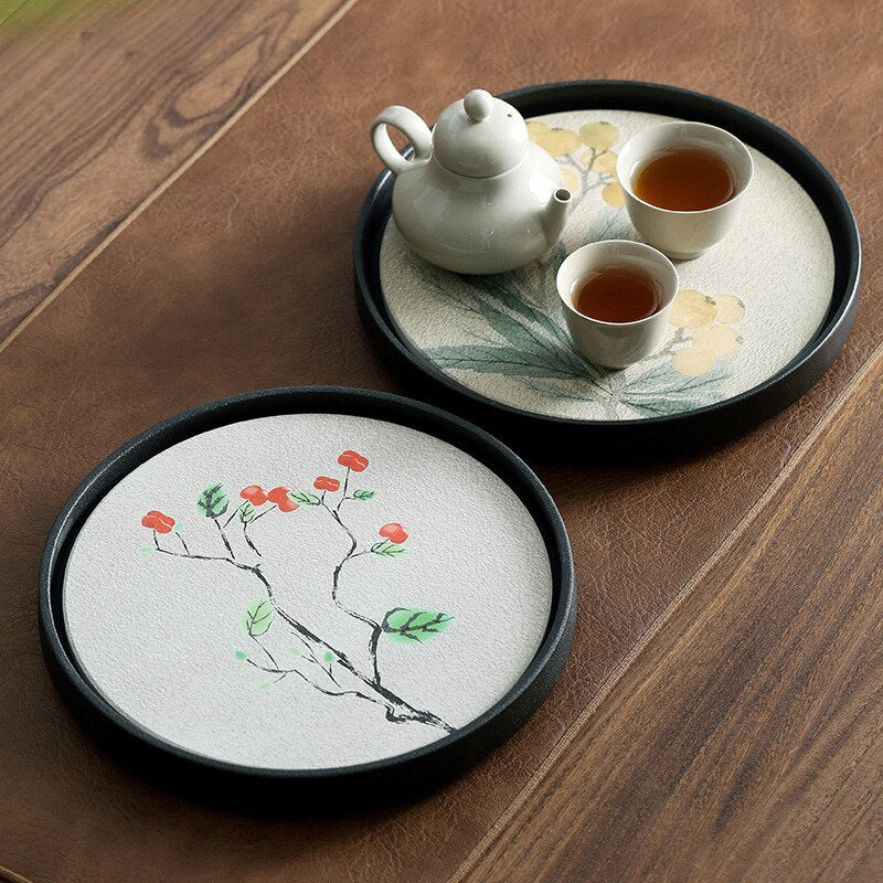 TeaHaven Chinesisches Teetablett | Traditionelles Design | Hochwertiges Material | Perfekt für Teezeremonien
