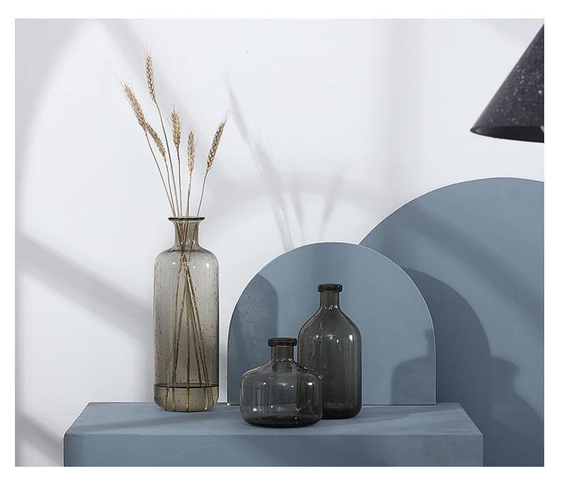 BubbleTint Glasvase mit getöntem Finish | Stilvolle Dekoration | Handgefertigtes Design | Eleganz für Zuhause
