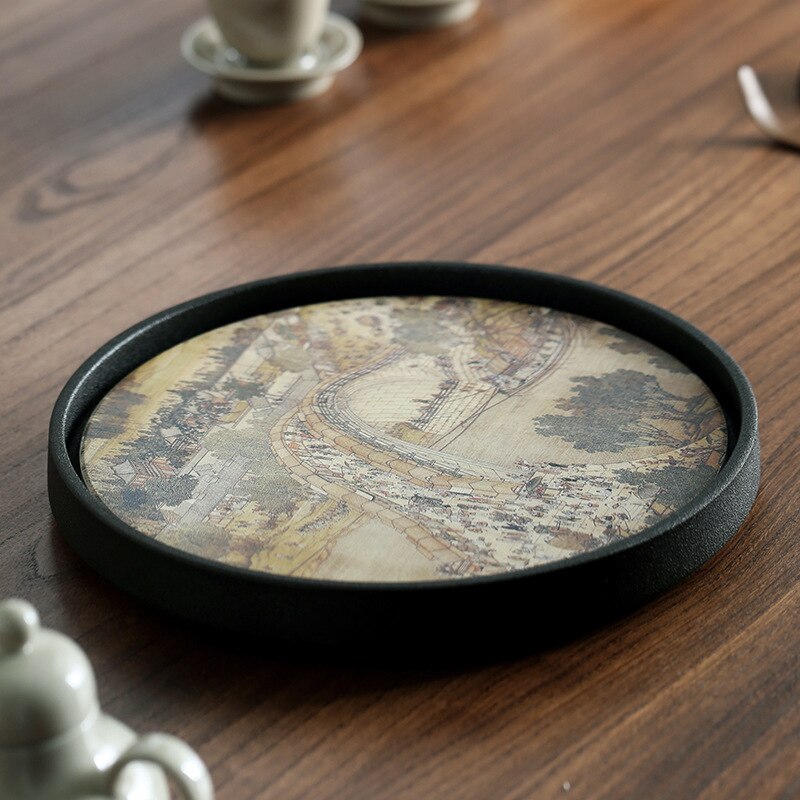 TeaHaven Chinesisches Teetablett | Traditionelles Design | Hochwertiges Material | Perfekt für Teezeremonien