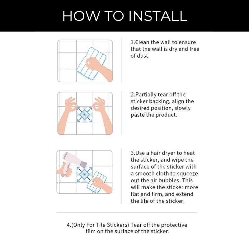 TileStyle Selbstklebende Fliesenaufkleber im Fischgrät-Muster | Moderne Wandgestaltung | Einfach anzubringen & langlebig