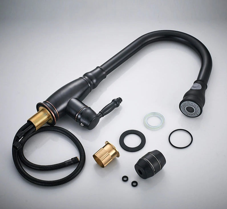 FlexFlow™ Versenkbare Küchenarmatur | Modernes Design | 360° Drehbar | Hochwertige Mischbatterie