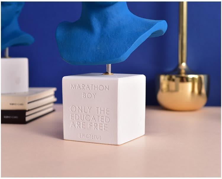 NeoDavid Skulptur Büste | Klassische Deko im modernen Stil | Statue für Wohnzimmer & Büro | Kunstvolle Akzente