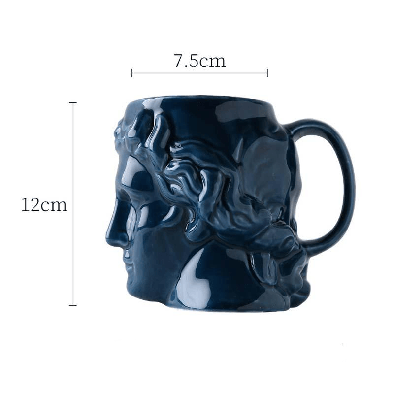 ArtMug David’s Skull Keramiktasse | Einzigartiges Design | Porzellan & Keramik | Dekoration und Funktion