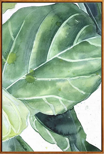 GreenLuxe Moderne Nordische Pflanzenleinwand | Leinwandbild | Wandkunst | Deko für Zuhause