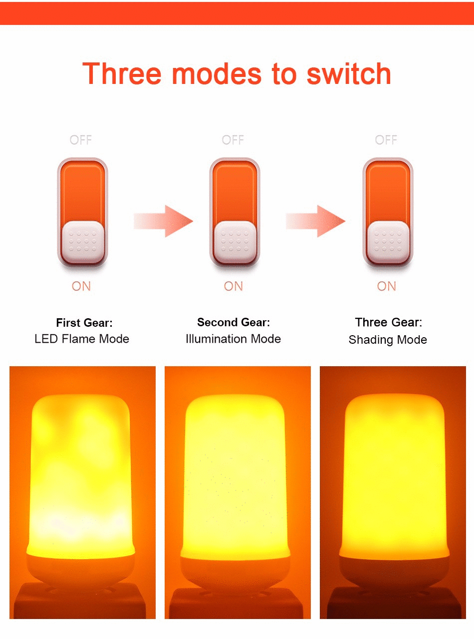 Ignitea LED Flammenbirne | Realistische Flammeneffekte | Energiesparend | Dekorative Beleuchtung für Innen & Außen