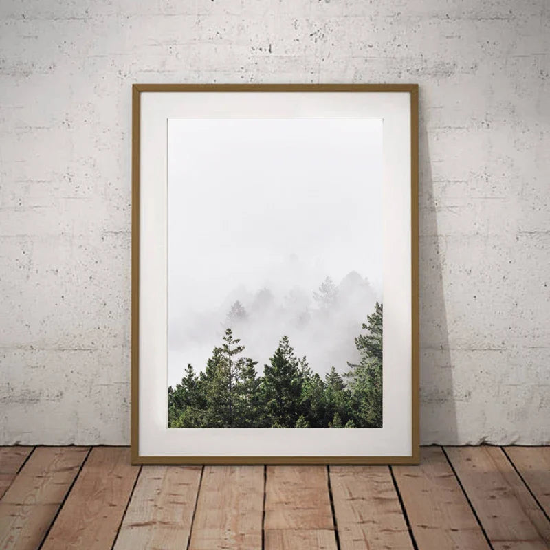 NatureVista Baum-Leinwand 3-Teilig | Waldlandschaft Wandkunst | Hochwertige Leinwandbilder | Deko für Zuhause