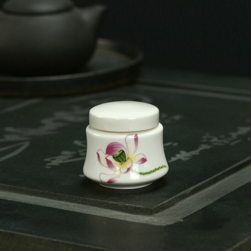 TeaVault Weiße Keramik Teedose | Feuchtigkeitsbeständiger Aufbewahrungsbehälter für Tee, Kaffee & Bonbons | Versiegelte Keramikdose für Küche & Zuhause