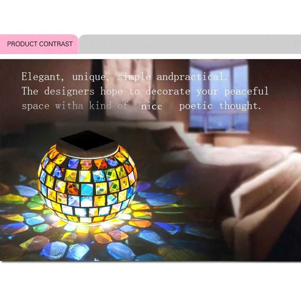 MosaGlow LED Gartenleuchte | Solarbetrieben | Farbwechsel | Dekorative Außenbeleuchtung