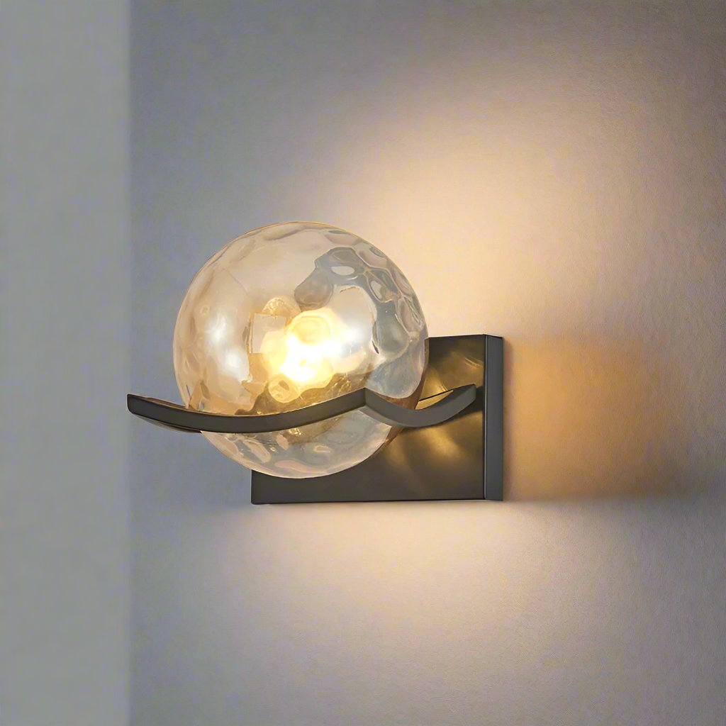 LumiGlide Moderne LED-Wandleuchte Glas | Elegantes Design | Warmweißes Licht | Perfekt für Innenräume