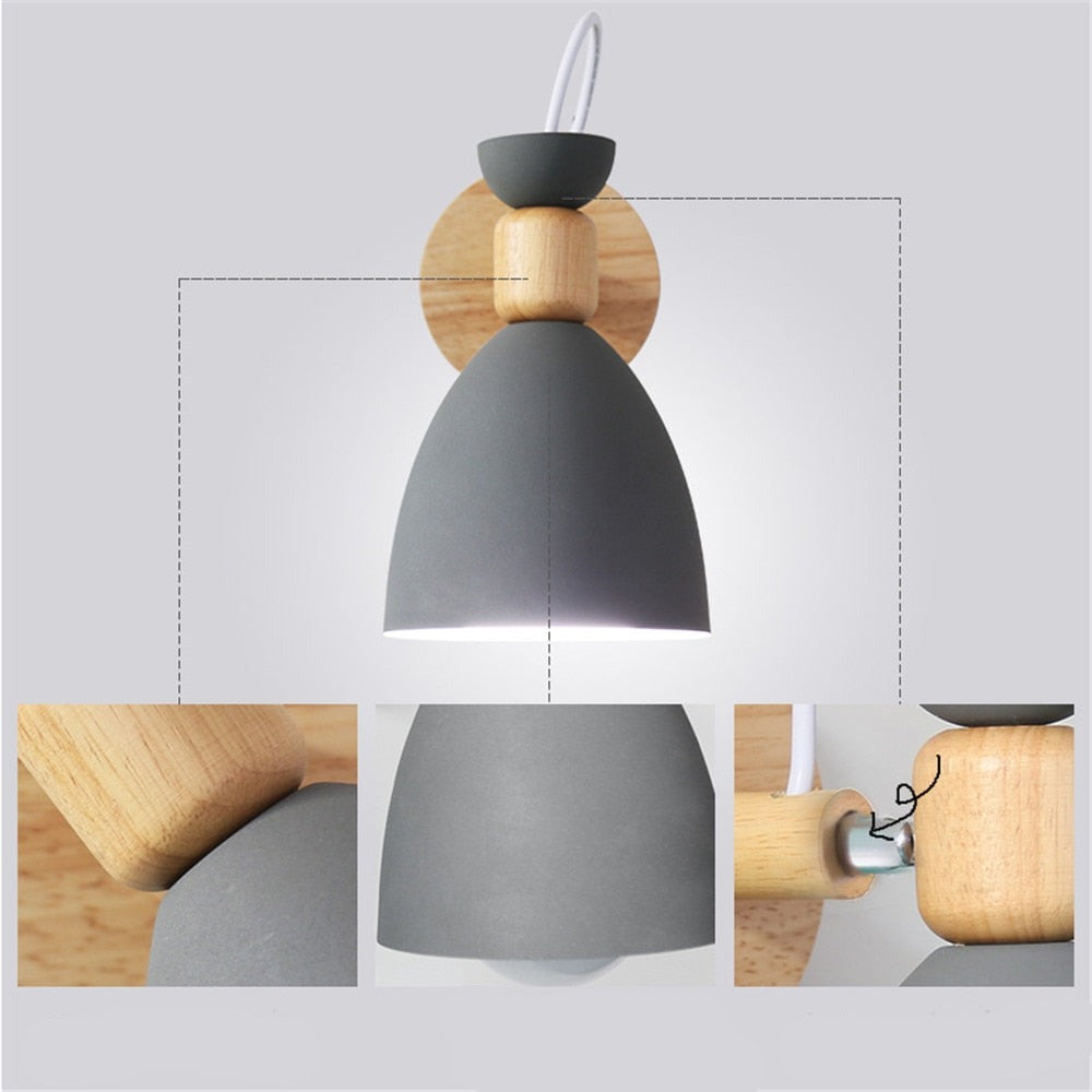GlowWood Moderne LED-Holz Schlafzimmer Wandlampe | Minimalistisches Design | Warmweißes Licht | Energieeffizient