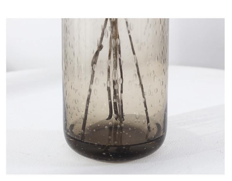 BubbleTint Glasvase mit getöntem Finish | Stilvolle Dekoration | Handgefertigtes Design | Eleganz für Zuhause