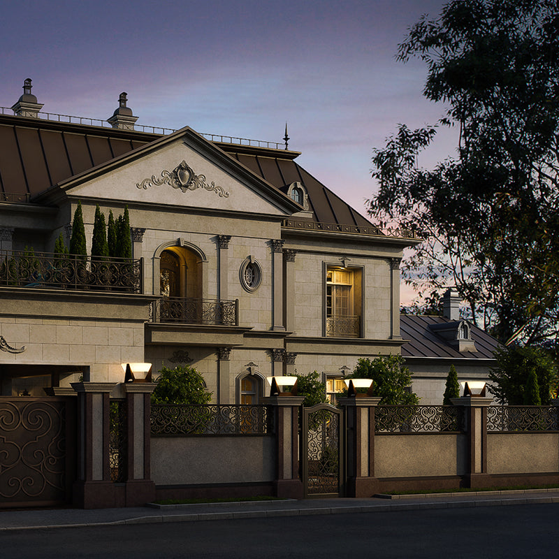 SolarLuxe Außenleuchte | Luxuriöse Solar Lampe | Wetterfest & Energiesparend