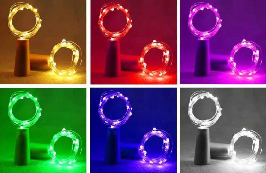 LumoTwine - LED Flaschenlichter für Weindekoration | Kabellose Lichterkette | Stimmungsvoll & Dekorativ