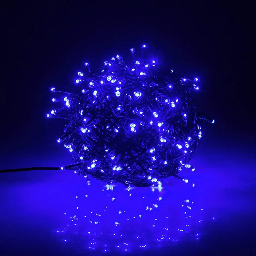 StarBright LED Gartenlichterkette | Festliche Beleuchtung | Warmweiß, Kaltweiß, Blau | Für Innen- & Außenbereiche