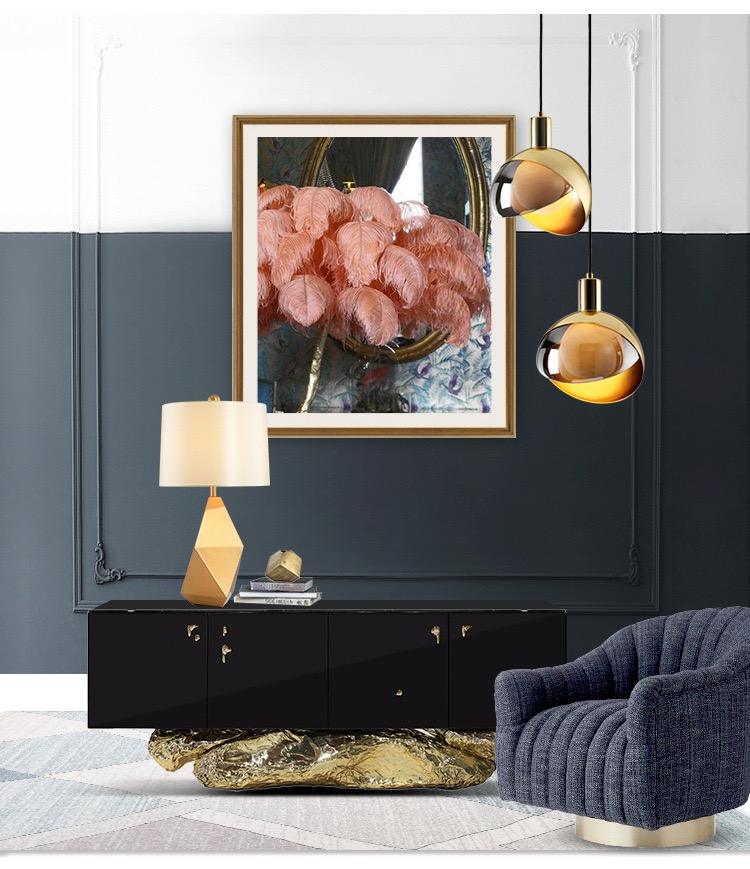 GoldVibe Pendelleuchte aus Goldglas | Modernes Design | Dimmbar | Elegante Beleuchtung für Wohnzimmer & Esszimmer