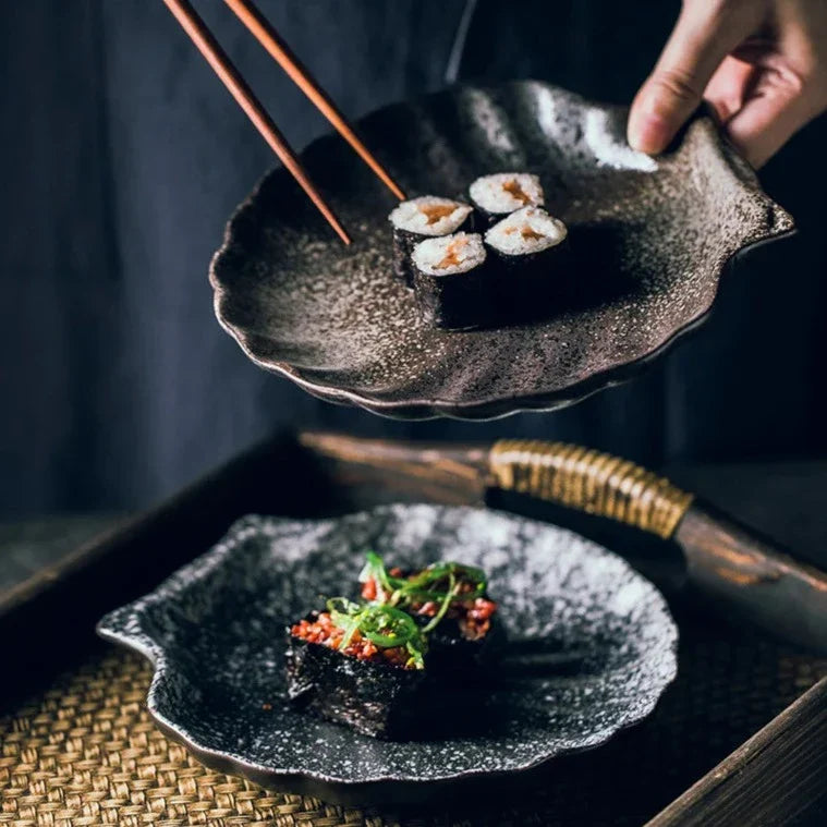 SeaShell Elegance Teller-Set | Dekorative Muschelteller | Hochwertiges Geschirr | Tischdeko