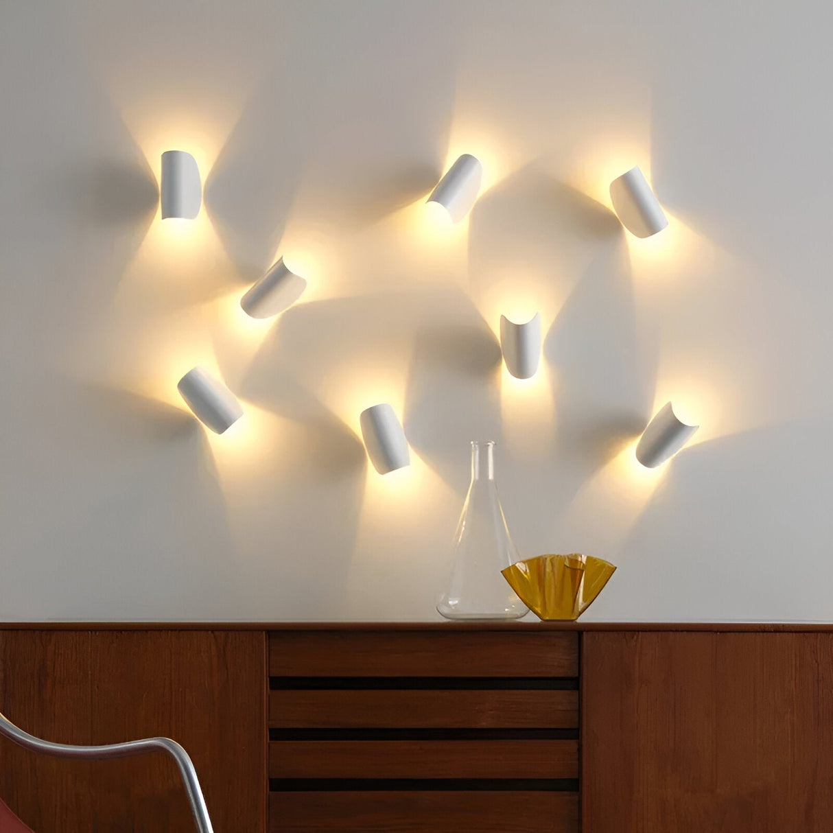 Twista LED Wandleuchte | Drehbare Wandlampe aus Metall | Modernes Design | Stimmungslicht & Beleuchtung