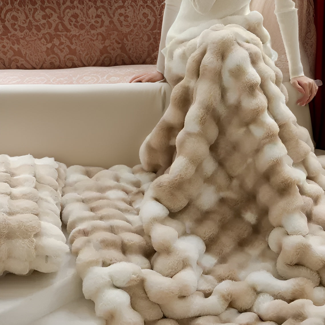 CozyWrap Kuscheldecke | Wärmedecke für Unterwegs | Elegantes Design | Flauschige Komfortdecke