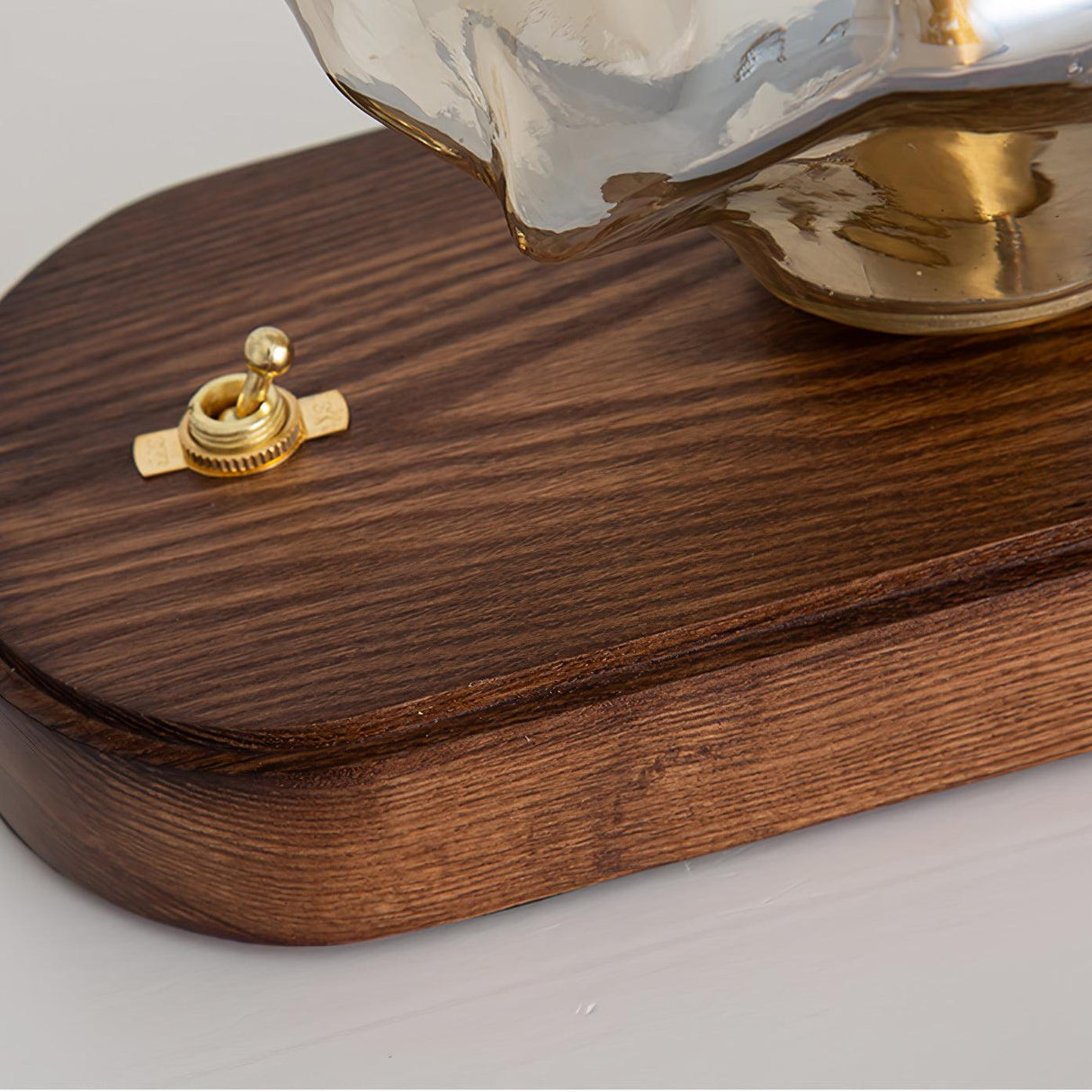 Glacivale Eisstein Glas Tischlampe | Modernes Design | Stimmungslicht | Elegante Dekoration für Wohnzimmer und Schlafzimmer