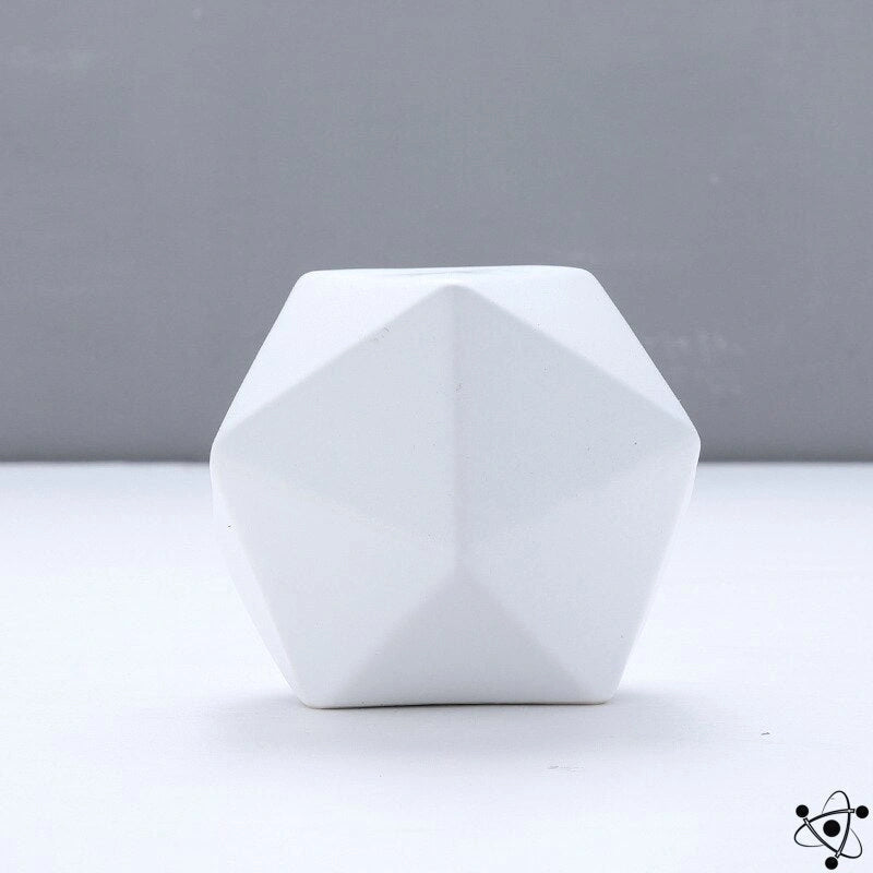 GeoArt Ikosaeder-Skulptur | Moderne Dekoration aus Metall | Geometrisches Design für Zuhause