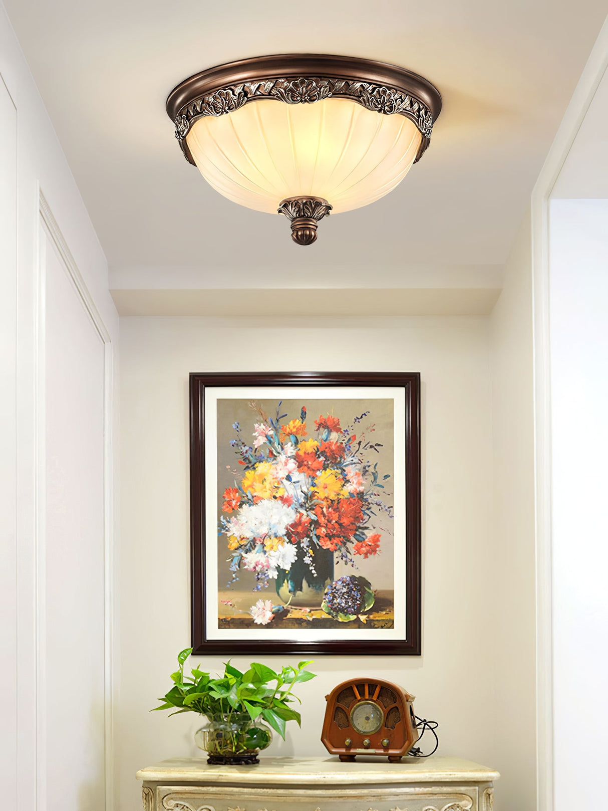 HaloBright Deckenleuchte im modernen Design | Stilvolle LED-Beleuchtung | Verschiedene Größen & Bronze-Finish