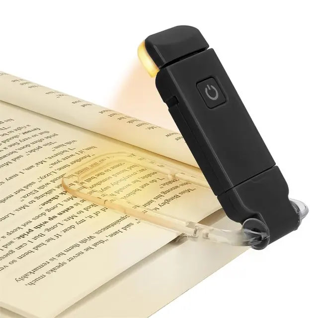 BrightBookmark Wiederaufladbare LED-Buchlampe | Clip-On Lesezeichenlicht | LED-USB Buchlicht für Komfortables Lesen
