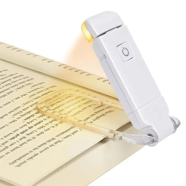 BrightBookmark Wiederaufladbare LED-Buchlampe | Clip-On Lesezeichenlicht | LED-USB Buchlicht für Komfortables Lesen
