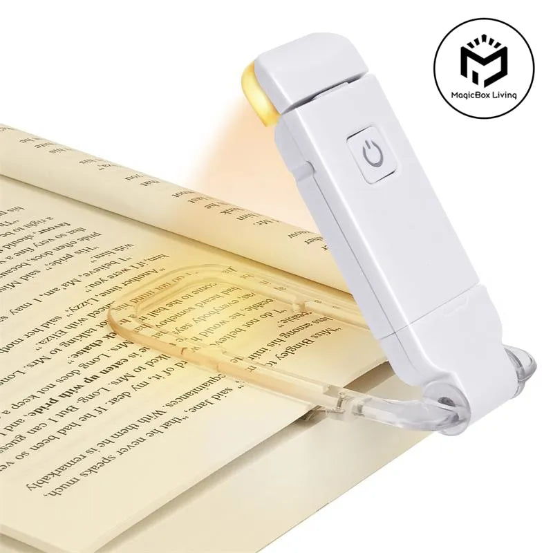 BrightBookmark Wiederaufladbare LED-Buchlampe | Clip-On Lesezeichenlicht | LED-USB Buchlicht für Komfortables Lesen