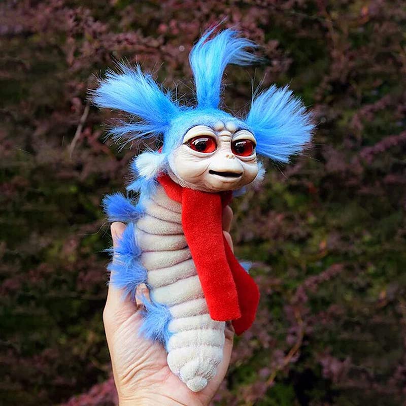 PlushMaze Kreatives Plüschspielzeug | Lustiger Wurm | Große Mund Monster | Niedliches Geschenk | Wohnkultur