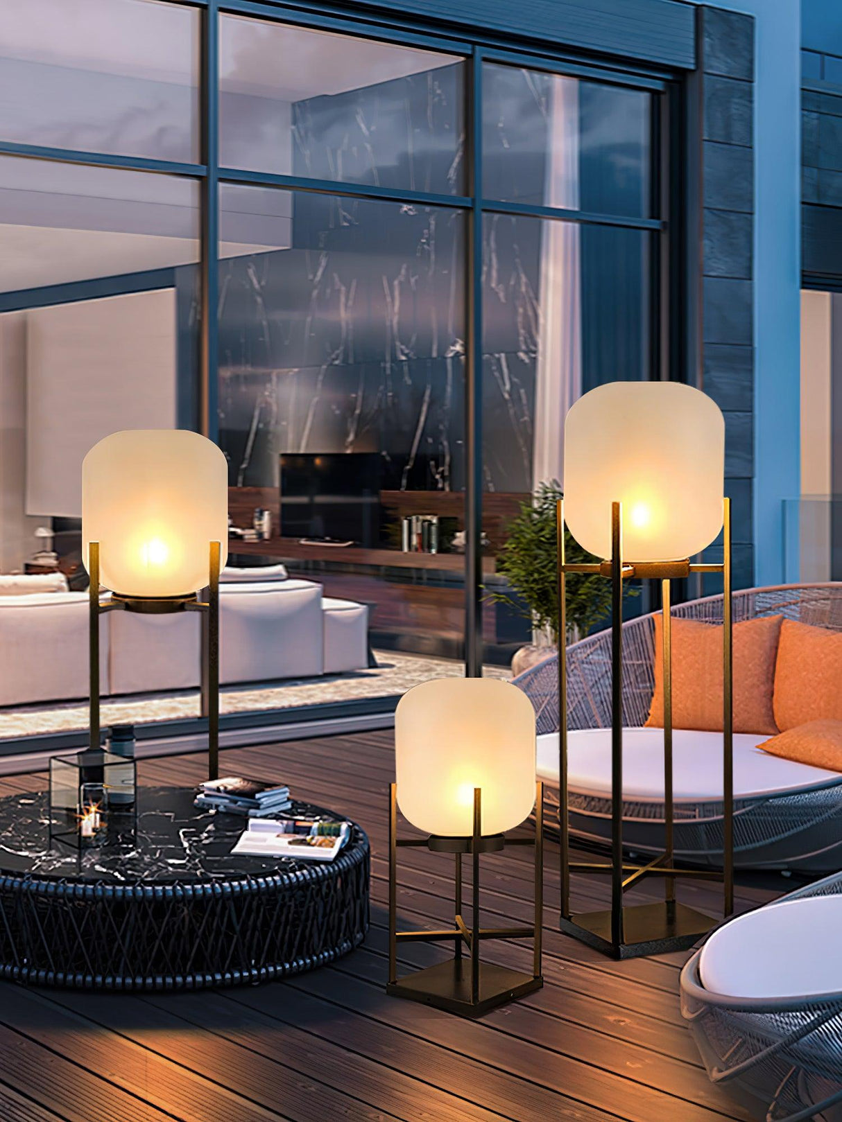 Luniva Solar Laternen-Stehleuchte für Außen | Wetterfeste LED-Beleuchtung | Nachhaltige Gartenleuchte | Dekorativ und Stromsparend